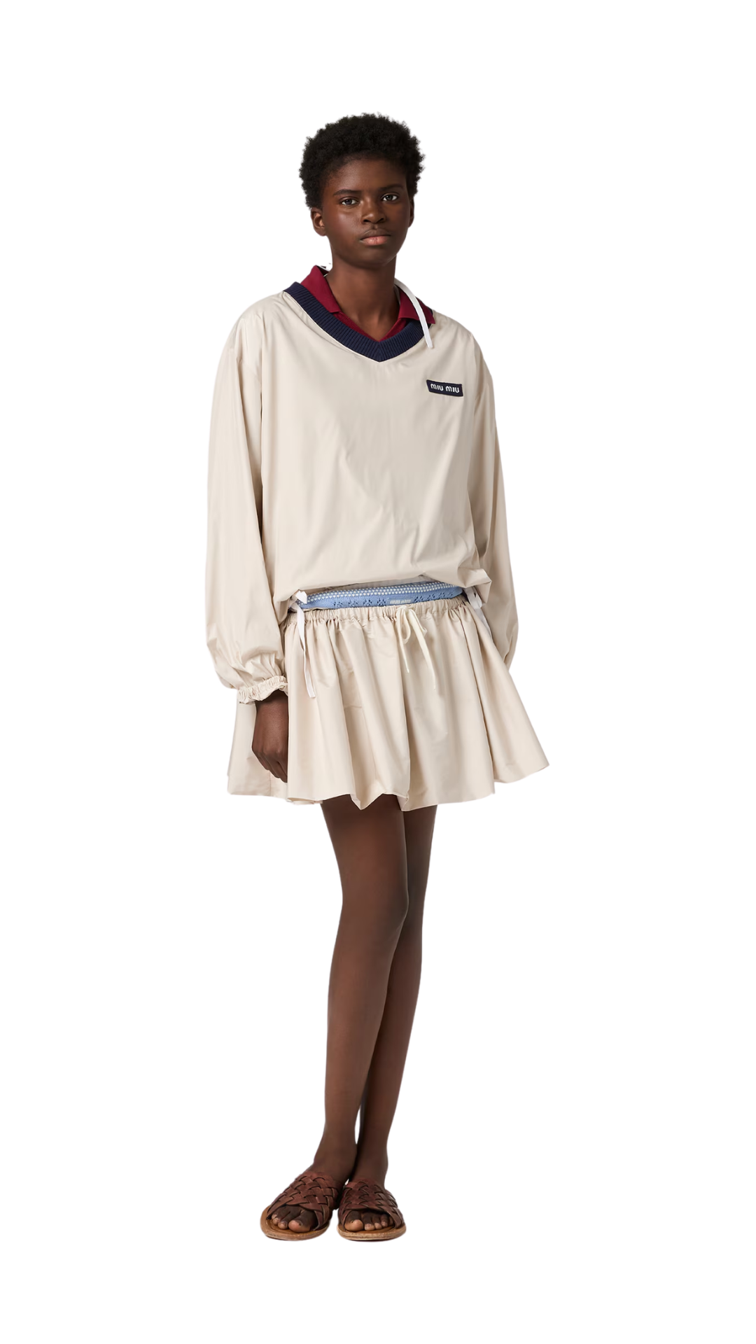 Technical Pongé Sweatshirt in Opal