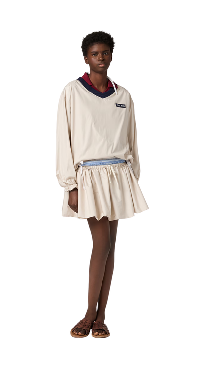 Technical Pongé Sweatshirt in Opal