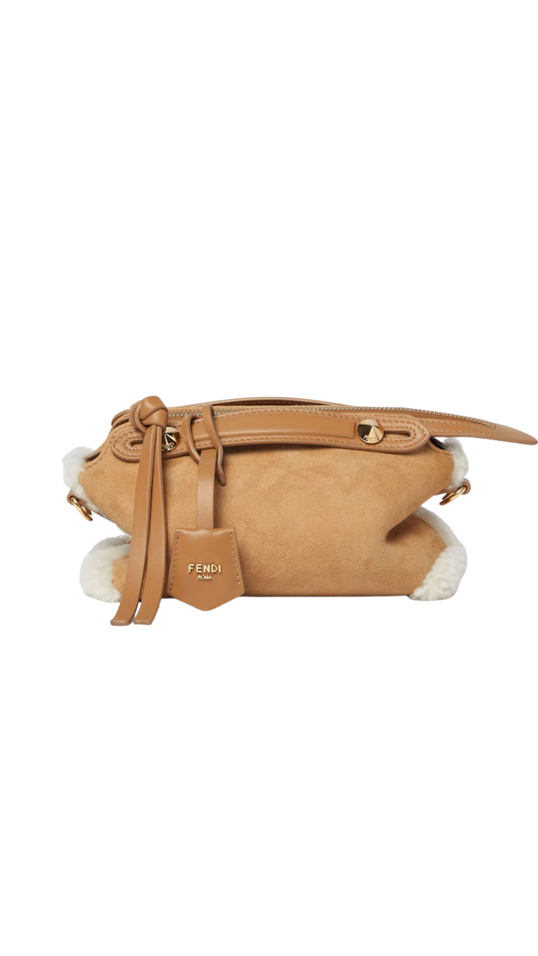 By The Way Soft Mini in Camel-Colored Shearling