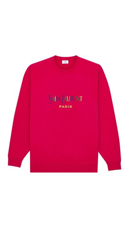 Paris Sweatshirt in Rouge/Multicolor