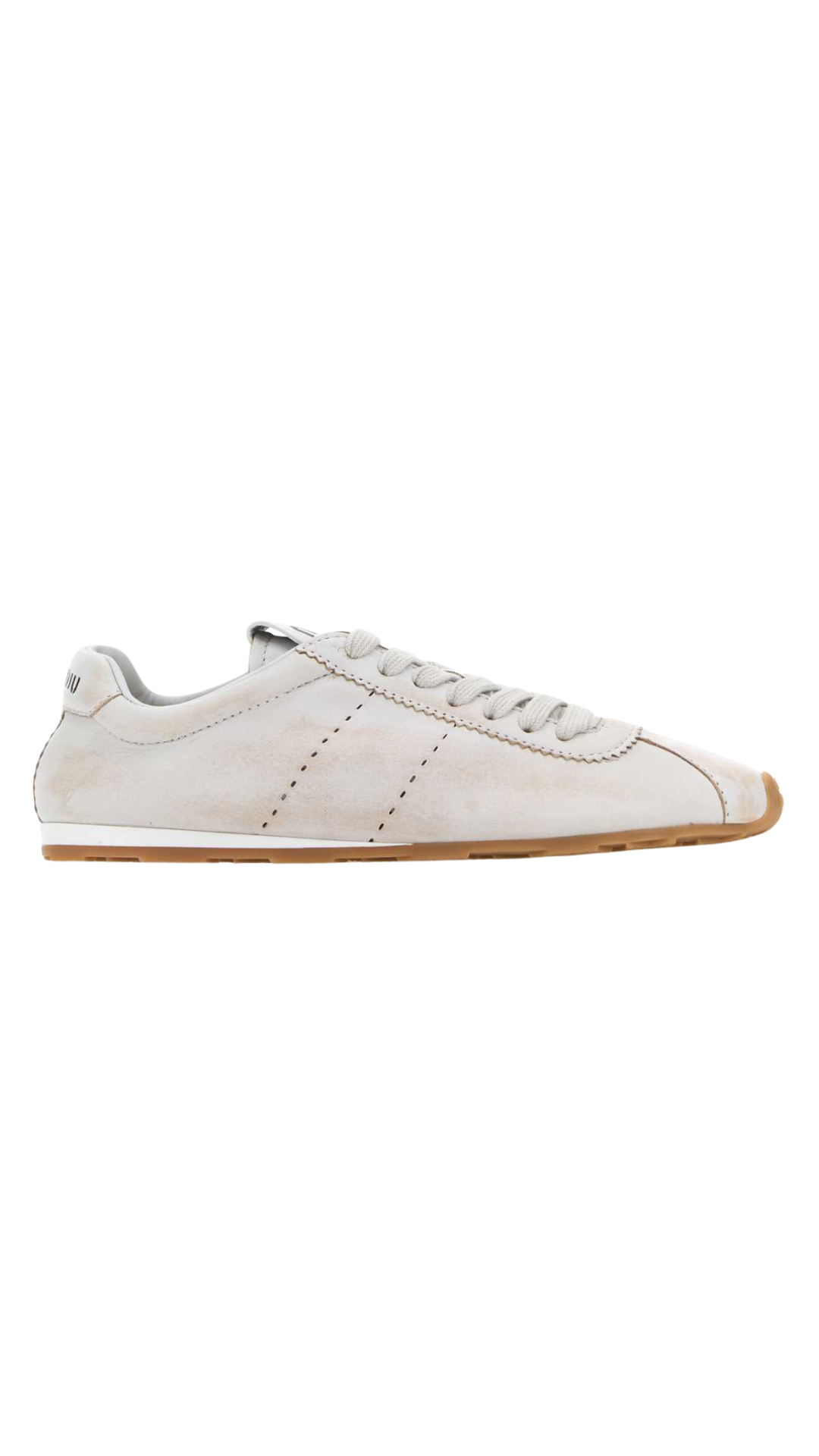 Plume Sneakers in White Lambskin