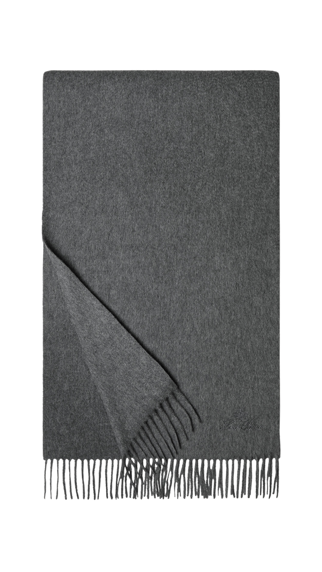 Grande Unita Scarf Cashmere in Grey Melange