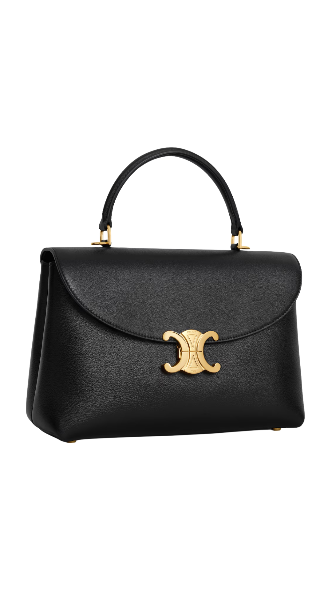 Medium Nino Bag in Black Supple Grained Calfskin