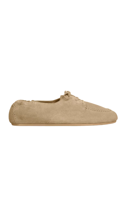 Adam Lace-Up Loafer Beige