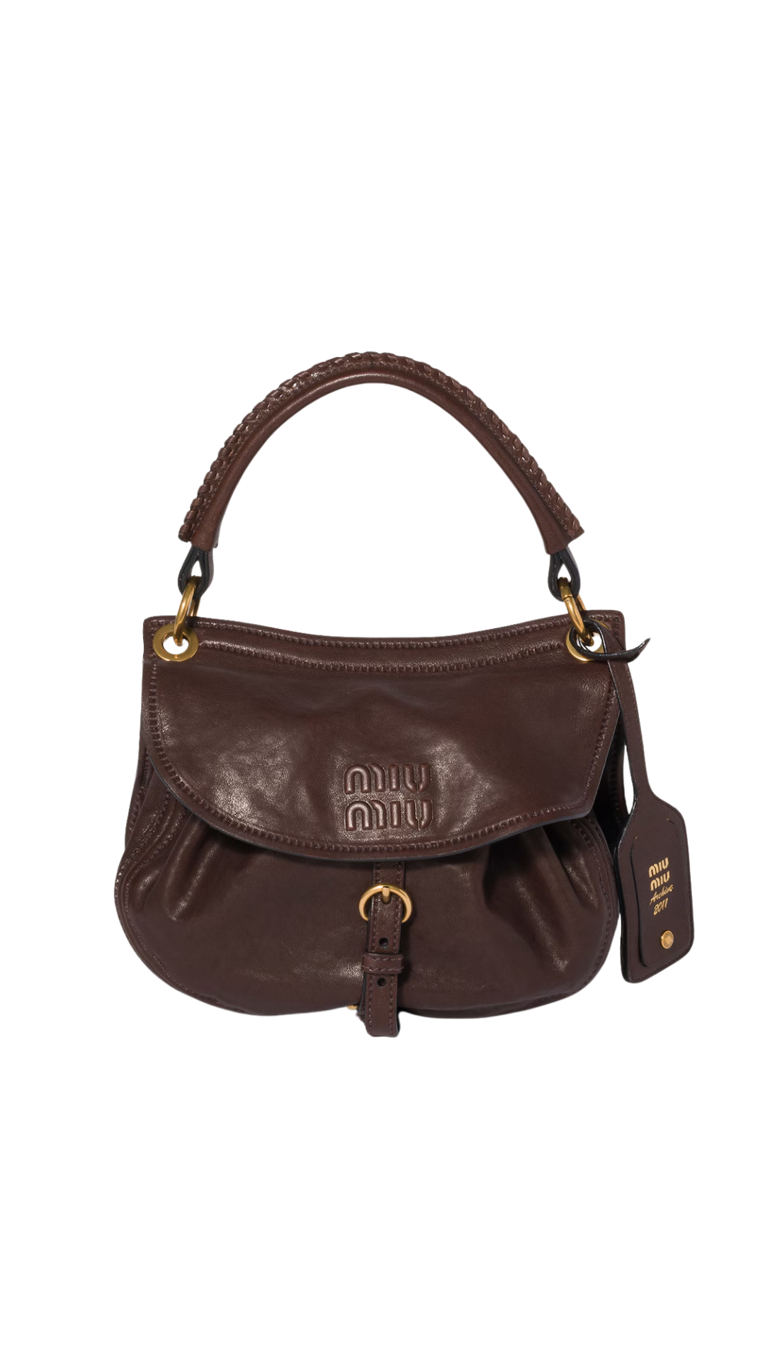 Rendez-Vous Nappa Leather Bag in Briarwood