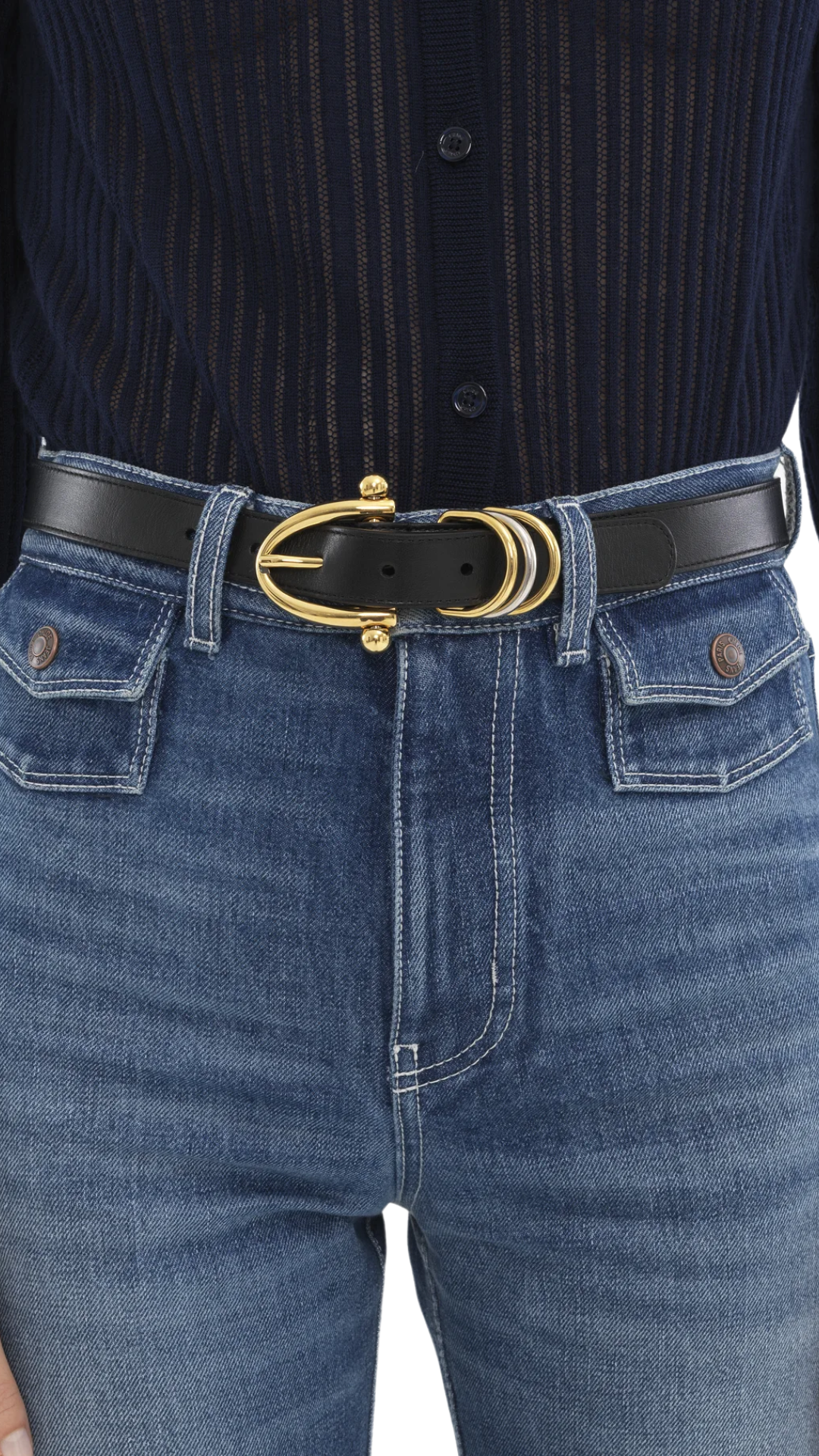 El cinturón pulsera Chloé negro