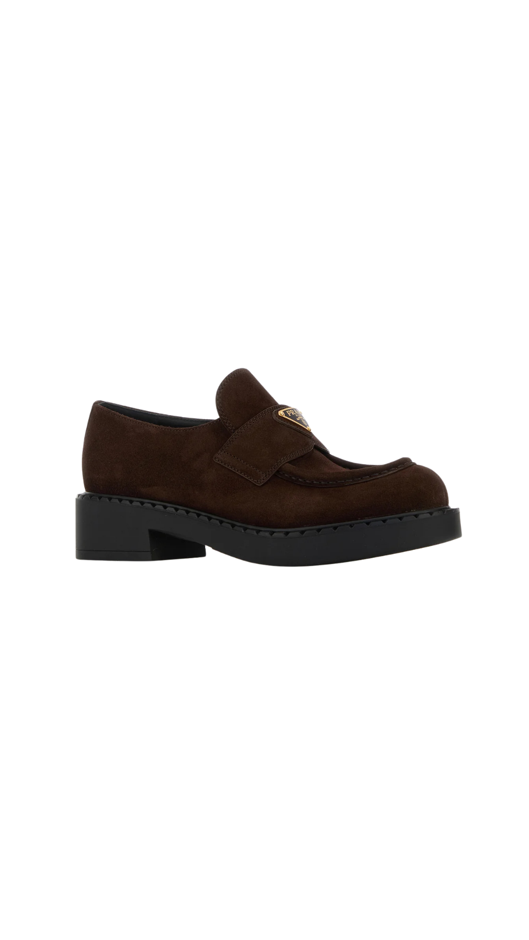 Mocasines de ante en marrón oscuro