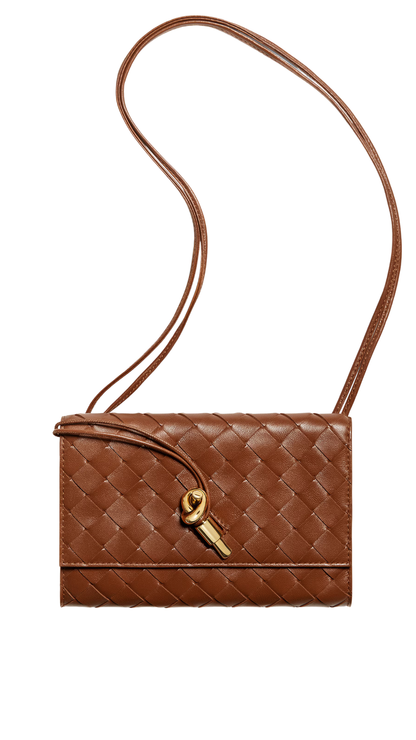 Andiamo Pouch on Strap in Tannin