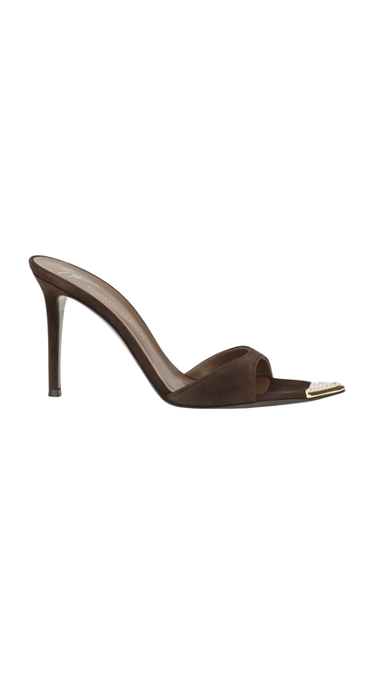 Intriigo Jewelry Mule 90 in Brown