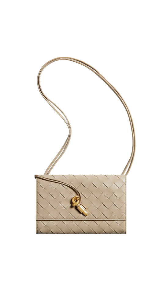 Andiamo Pouch On Strap in Ecru