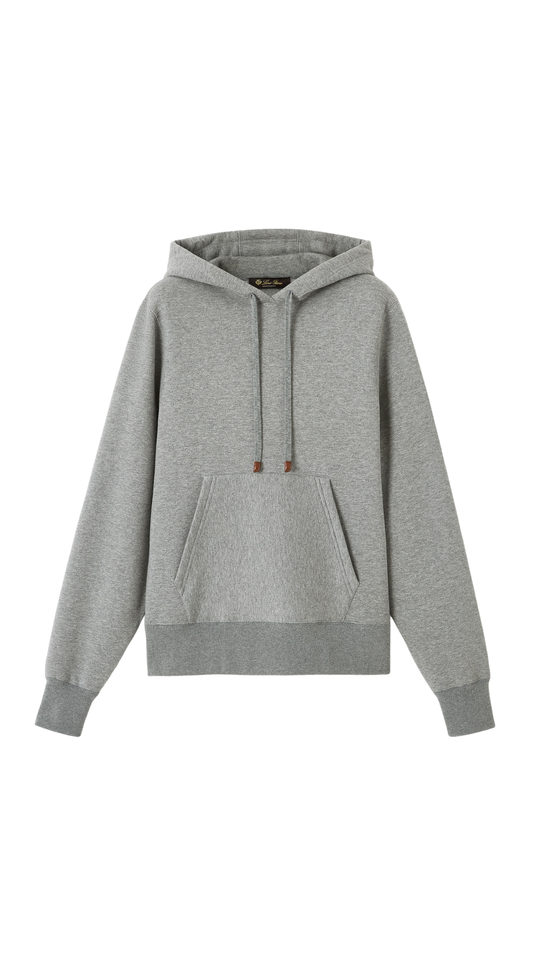 Banyan Hoodie in Flannel Melange Cotton, Cashmere