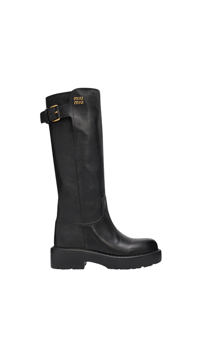 Leather Boots in Black