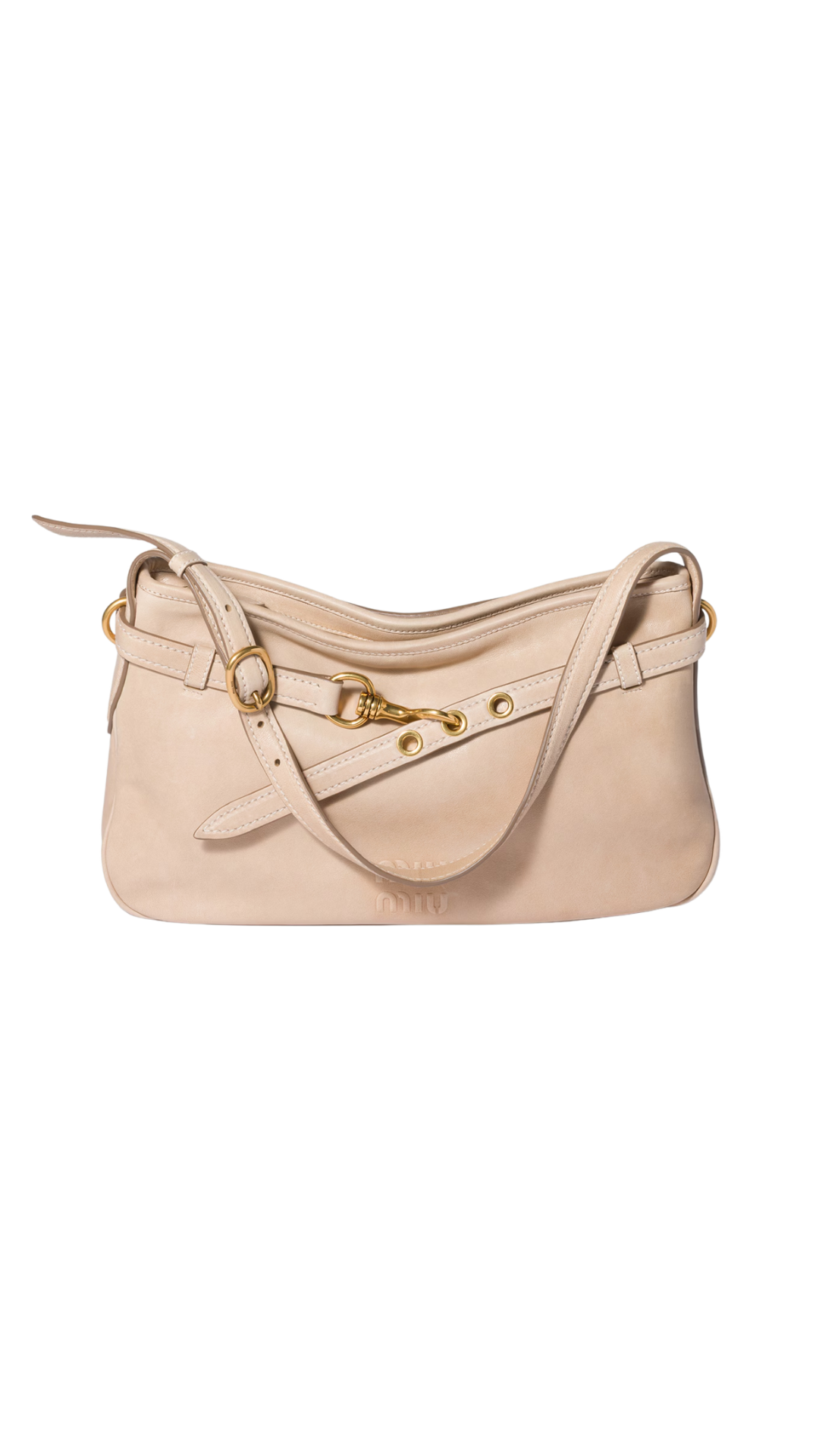Aventure Nappa Leather Bag in Sand Beige