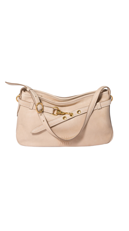 Aventure Nappa Leather Bag in Sand Beige