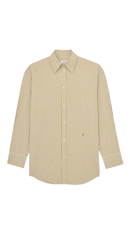 Cassandre Shirt in Striped Cotton Poplin