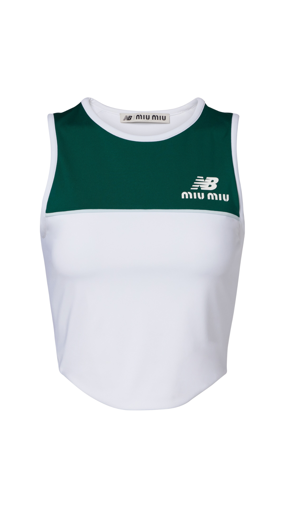 Miu Miu x New Balance Jersey Tank Top in Green
