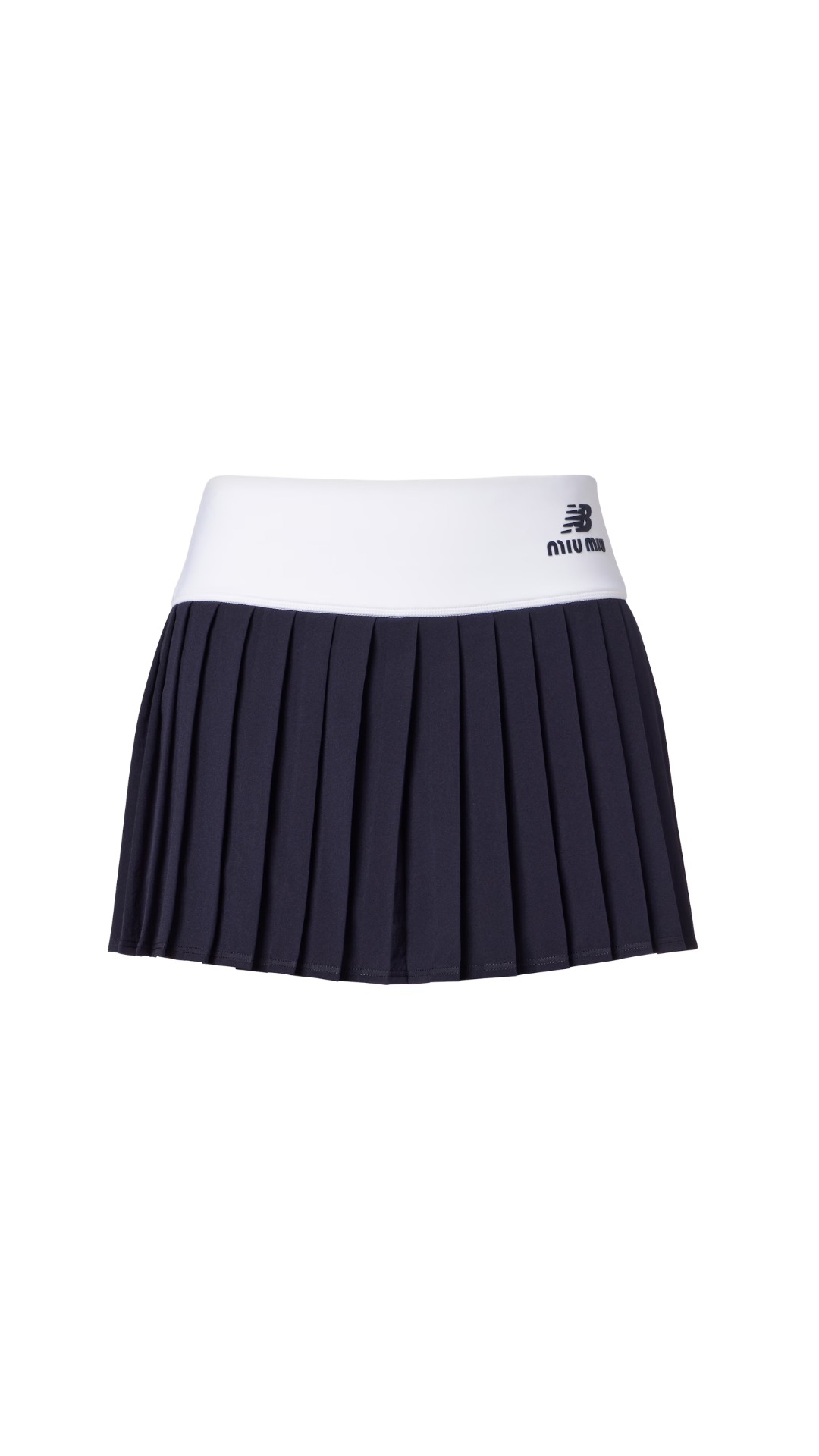 MIu Miu x New Balance Pleated Jersey Miniskirt in Blue