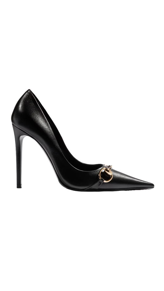 Donna Pump in Black Leather