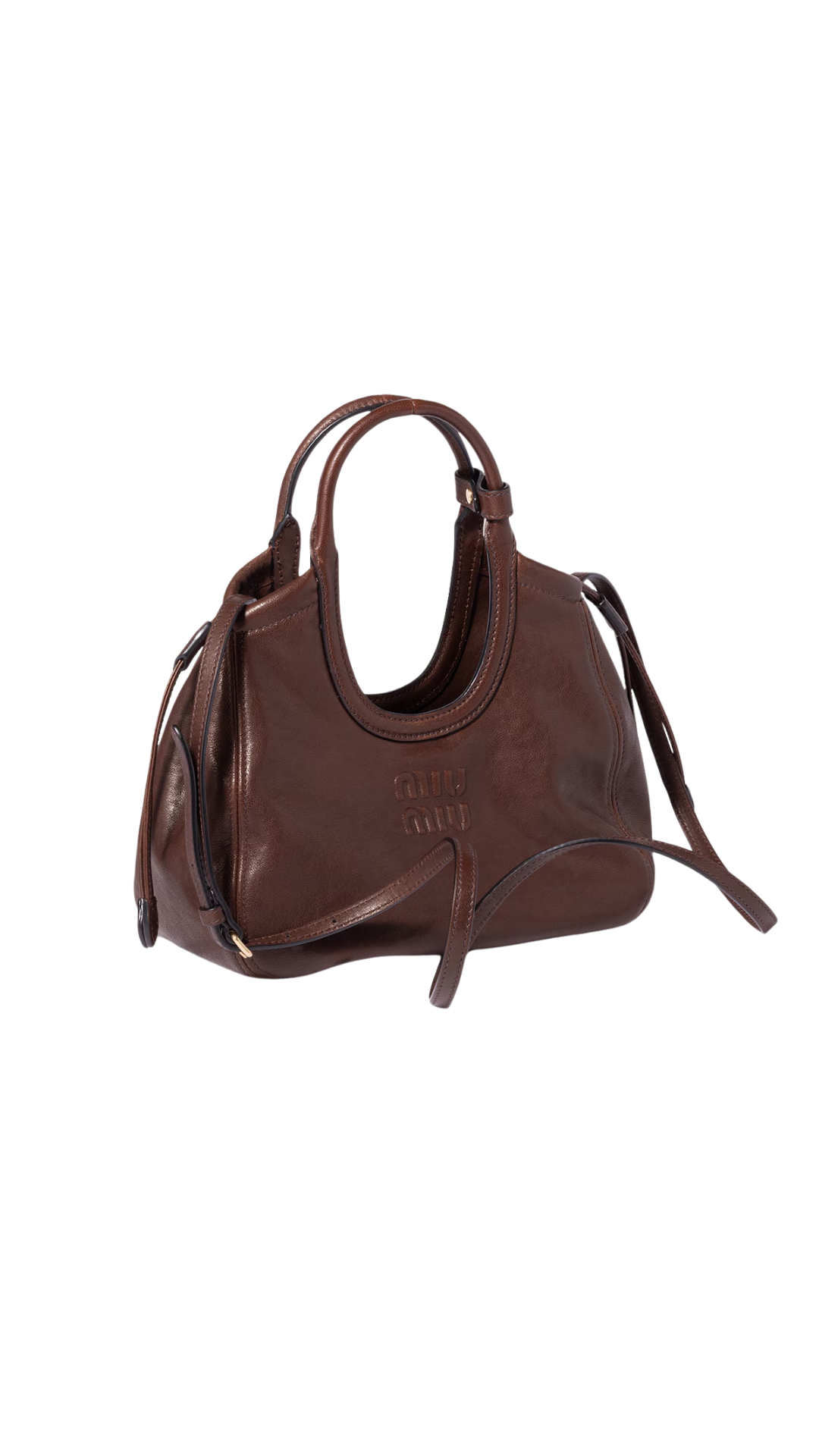Ivy Nappa Leather Tote Bag in Briarwood