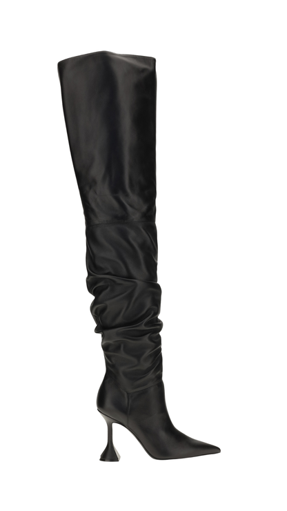 Olivia Thigh-high Boots in Black