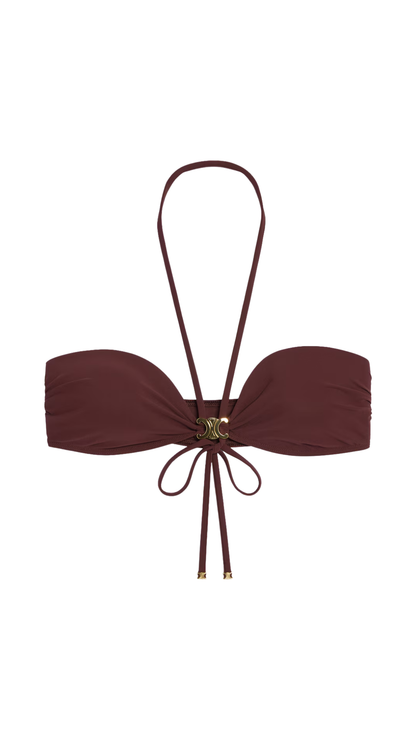 Balconette Top in Prune Matte Jersey
