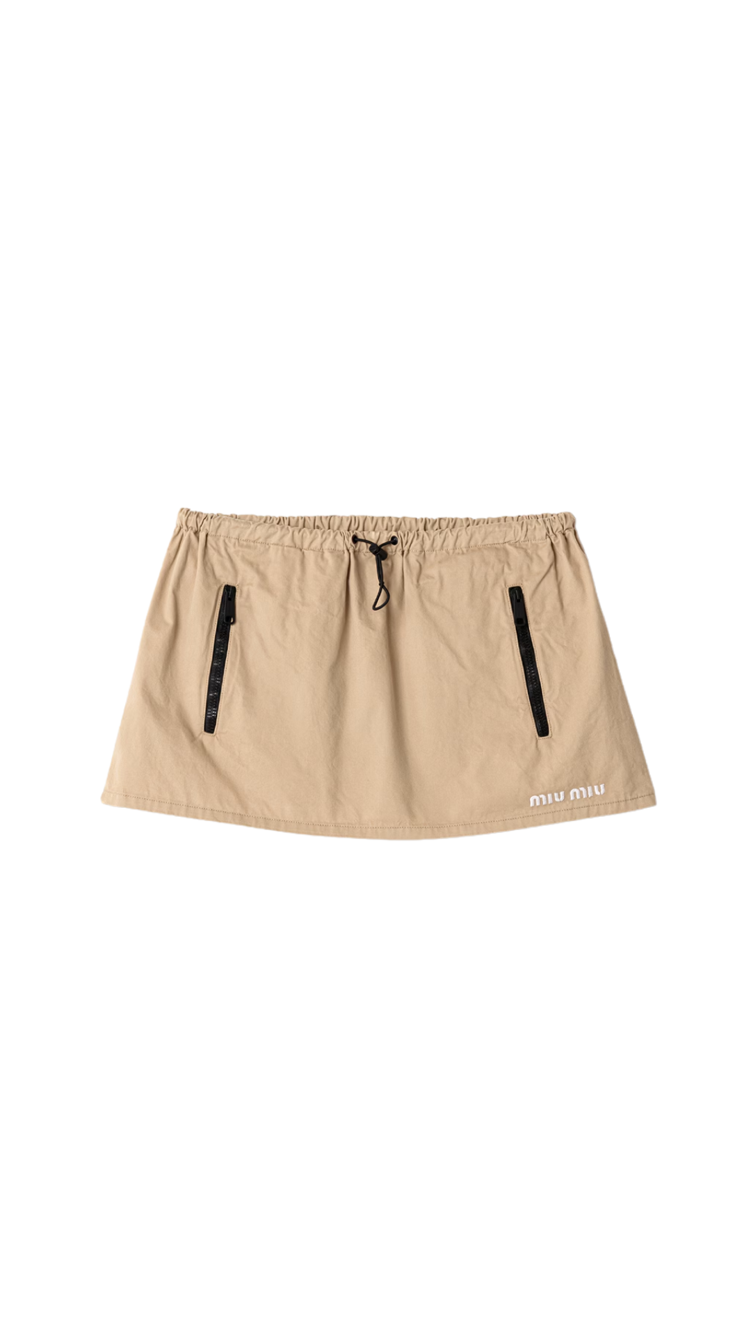 Washed Gabardine Miniskirt in Cord