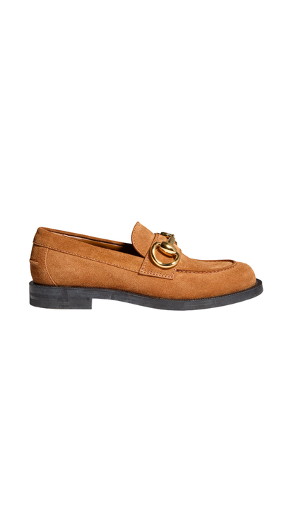 Boulevard Loafer in Chestnut Suede Suede
