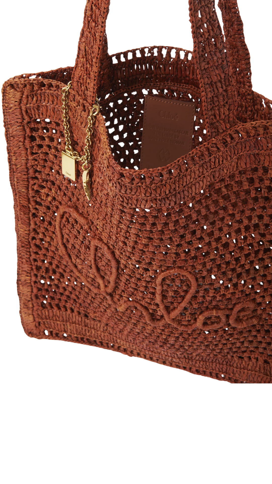 Summer Banana Tote Bag in Clay Brown