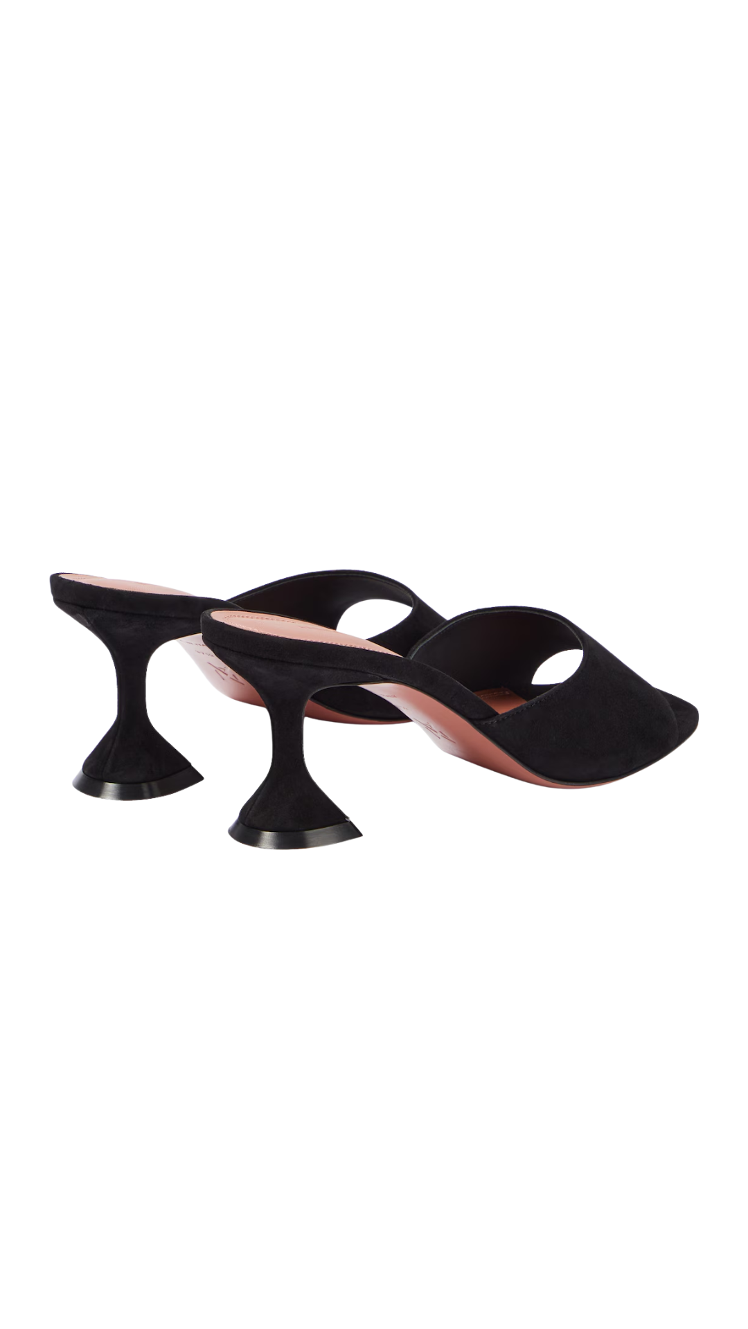 Lupita Suede Mules in Black