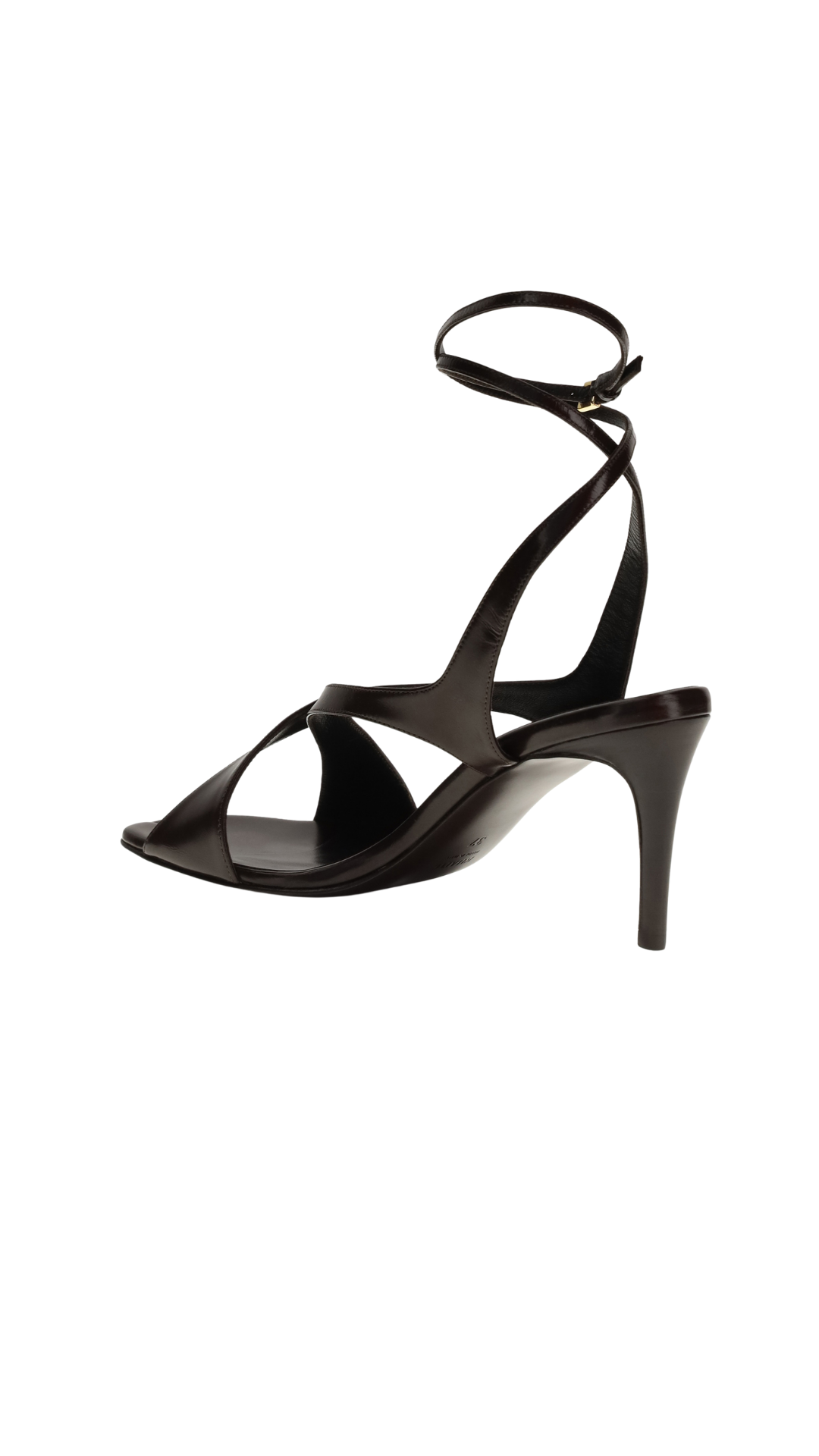 Liria Ankle Strap Sandal in Dark Brown