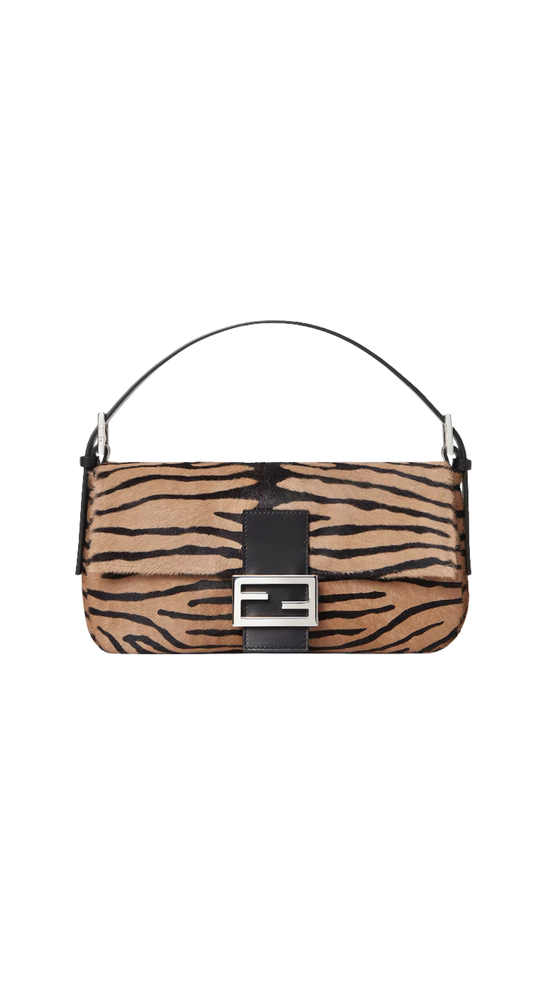 Baguette® 26424 Tiger-Print Cavallino Leather Re Edition Bag