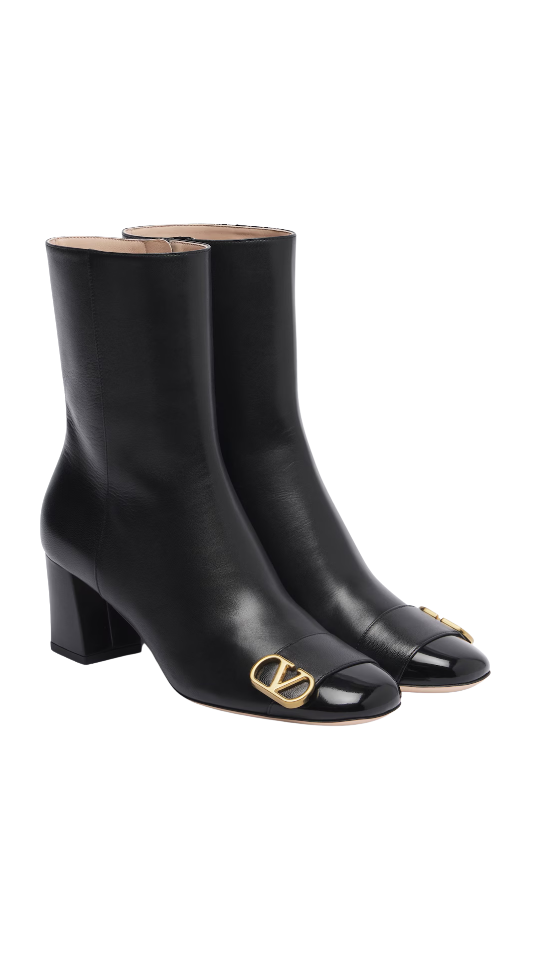 Veeside Leather Ankle Boots in Black