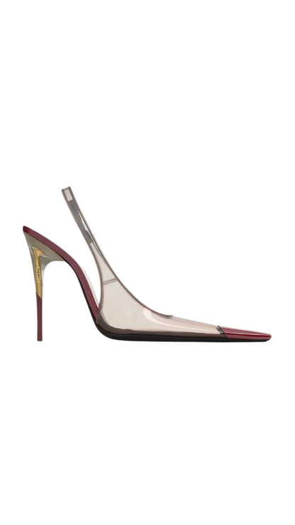 Phantom Slingback Pumps in Tpu Patent Leather