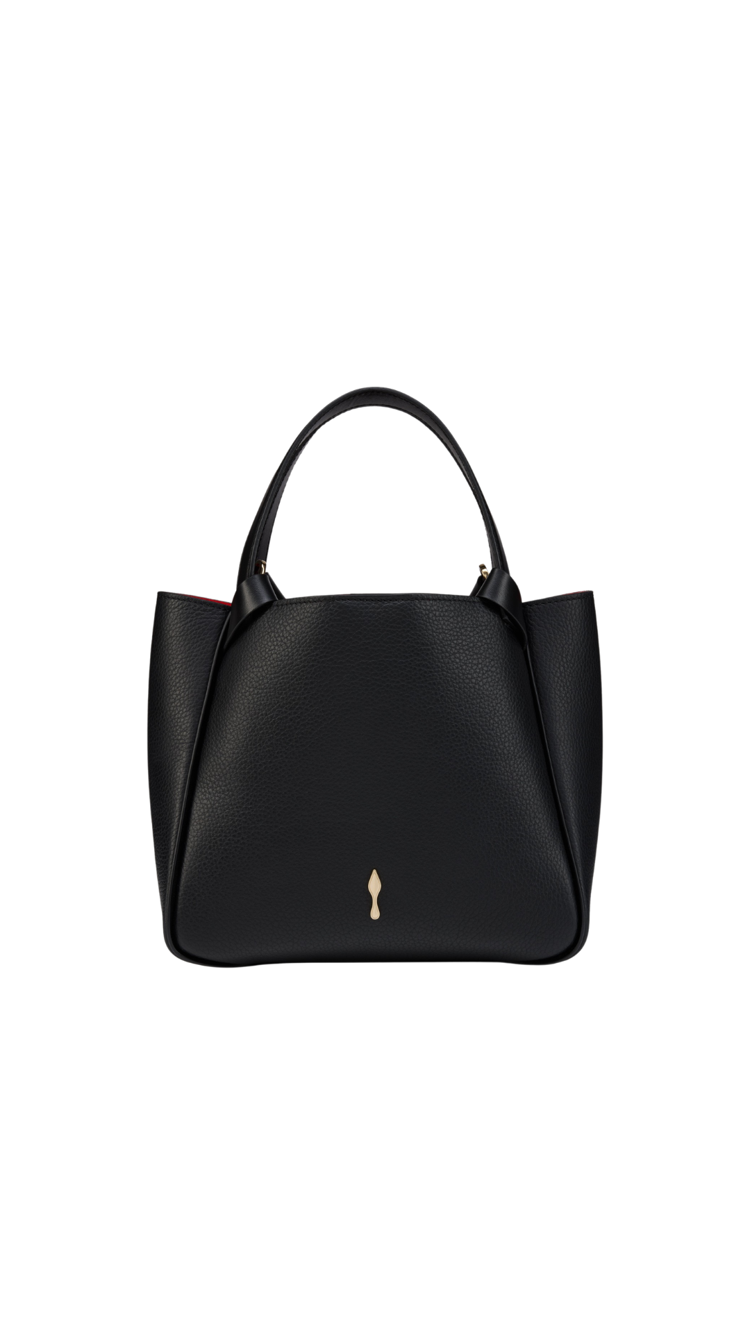 Bettina mini Tote Bag - Grained Calf Leather - Black