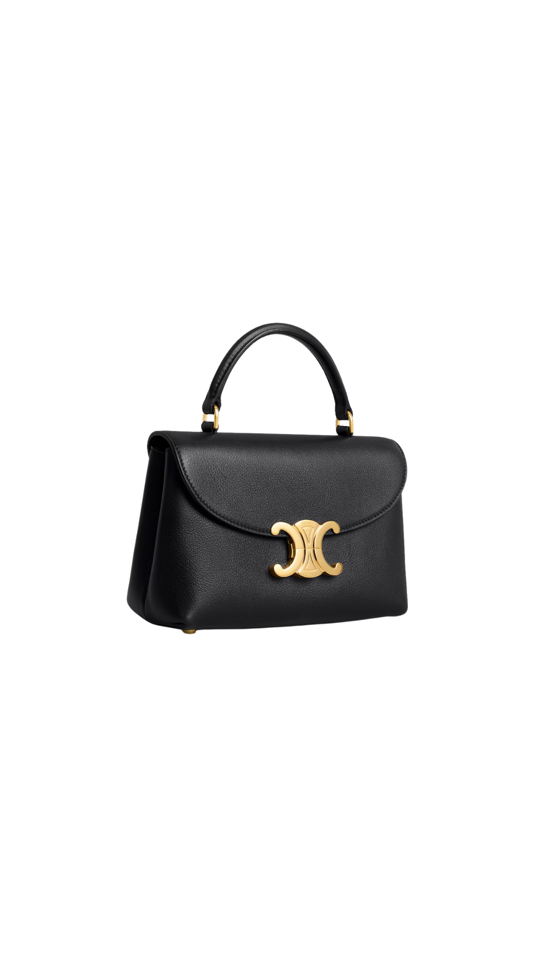 Teen Nino Bag in Black Supple Grained Calfskin
