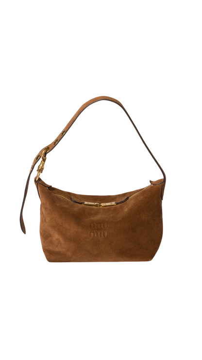Spirit Suede Bag in Cocoa Brown