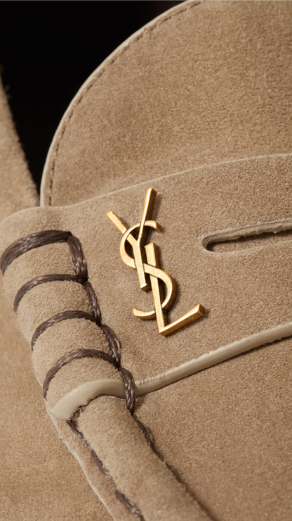 Le Loafer Supple in Nude Suede