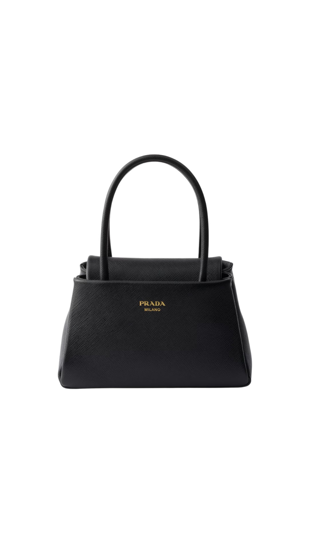 Passage Saffiano Leather Mini Handbag in Black