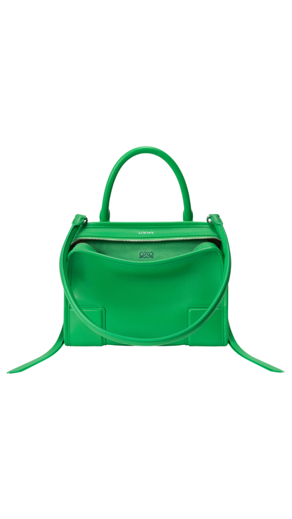 Small Amazona 180 Bag in Soft Calfskin in Clover Green