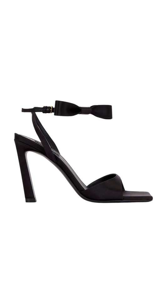 Nakecd Bow Sandal in Black
