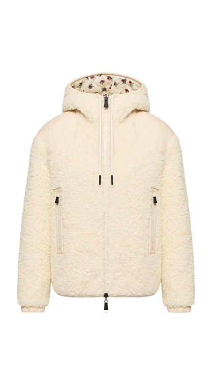 Reversible Padded Teddy Zip-Up Hoodie