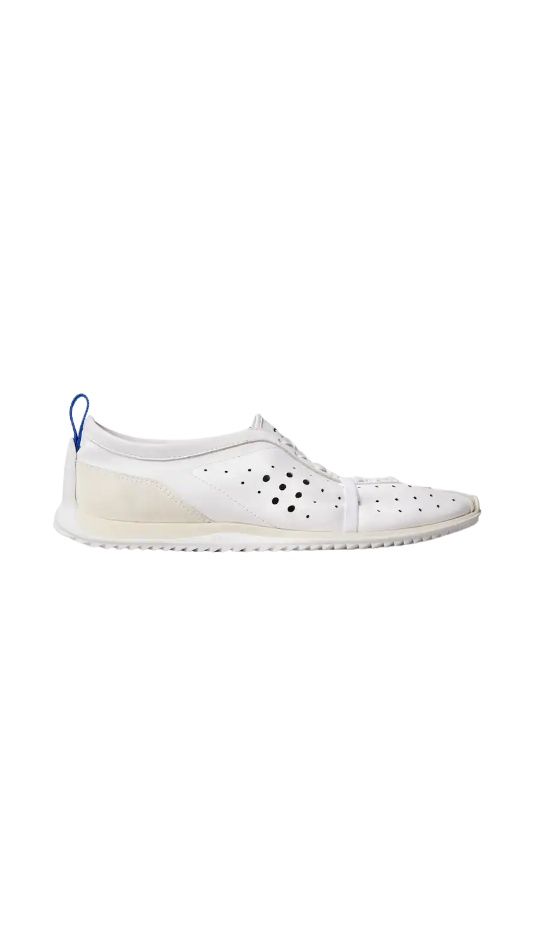 Soft Sneaker in Optic White Stretch lambskin, Suede Calfskin and Lambskin