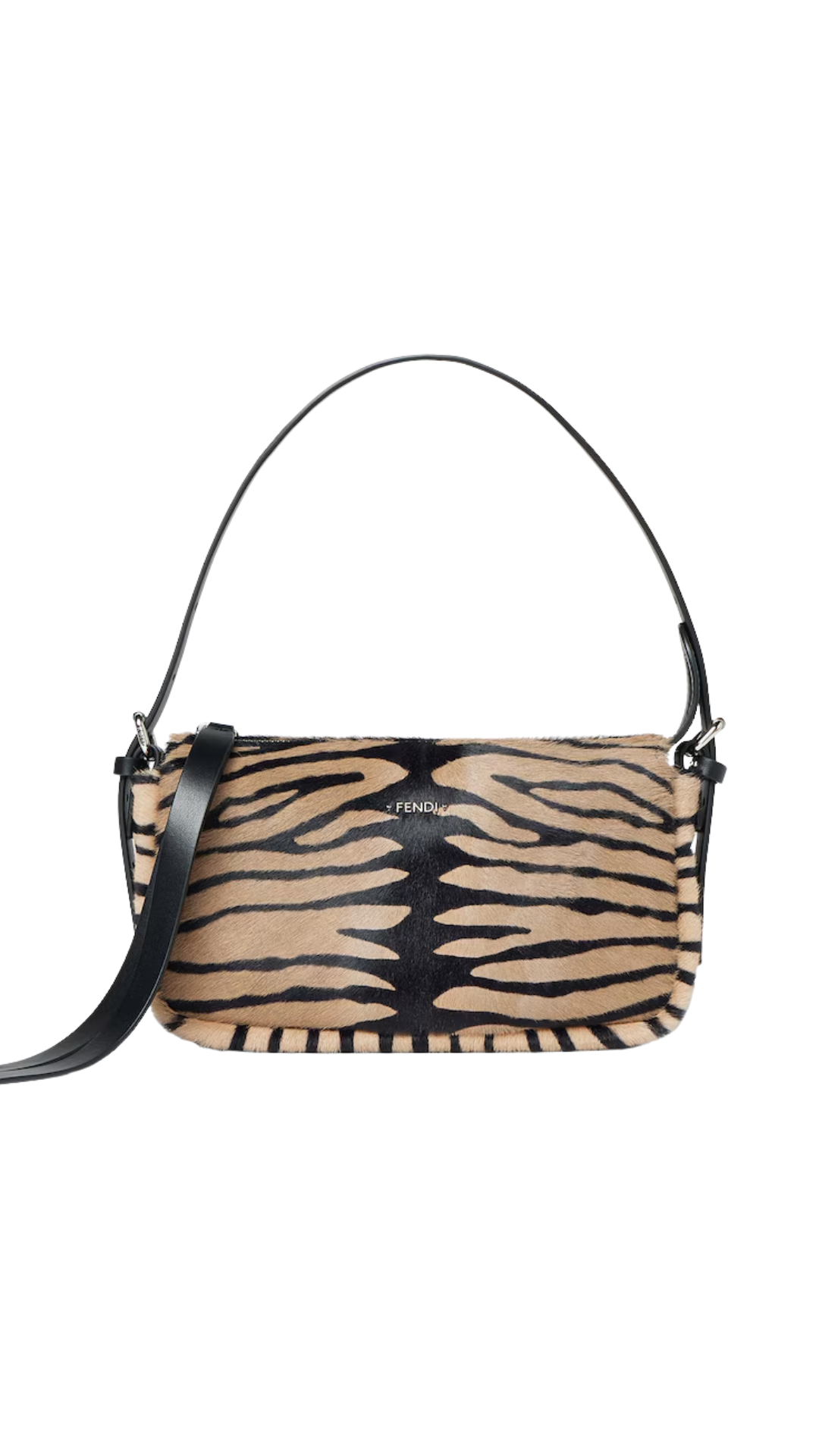 Zipper Top Small in Tiger-Print Cavallino Leather Bag