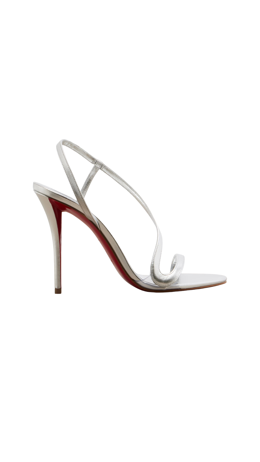 Rosa Z 100 mm Sandals - Laminated Lamb Nappa Leather - Platine