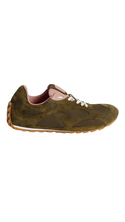 Orbit Flash Sneaker in Olive Oil/Terra Pink
