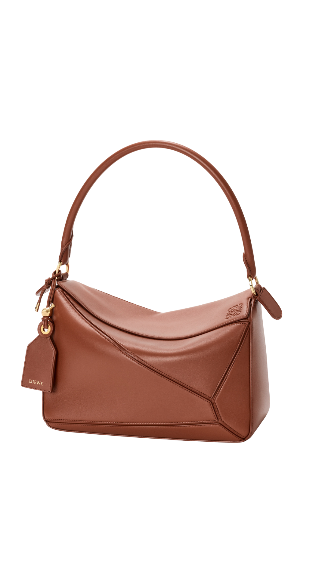 Medium Featherlight Puzzle Bag in Pecan Nappa Lambskin