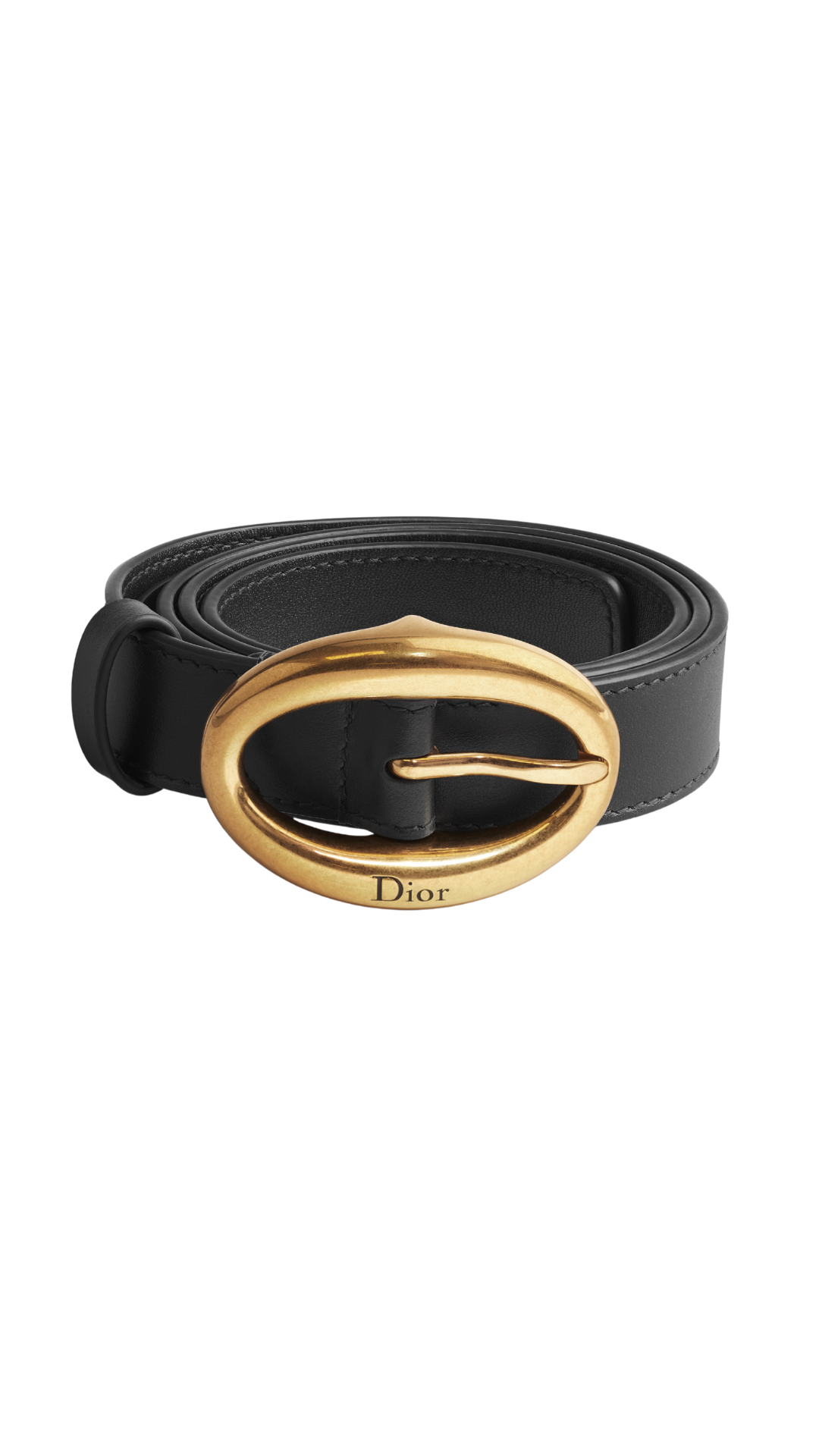 Légende Belt in Black Smooth Calfskin, 25 MM
