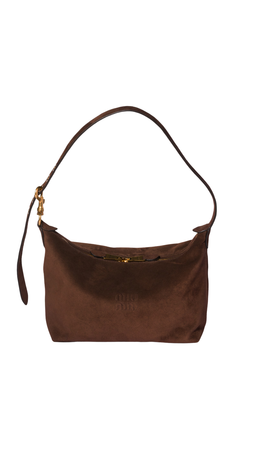 Spirit Suede Bag in Dark Brown