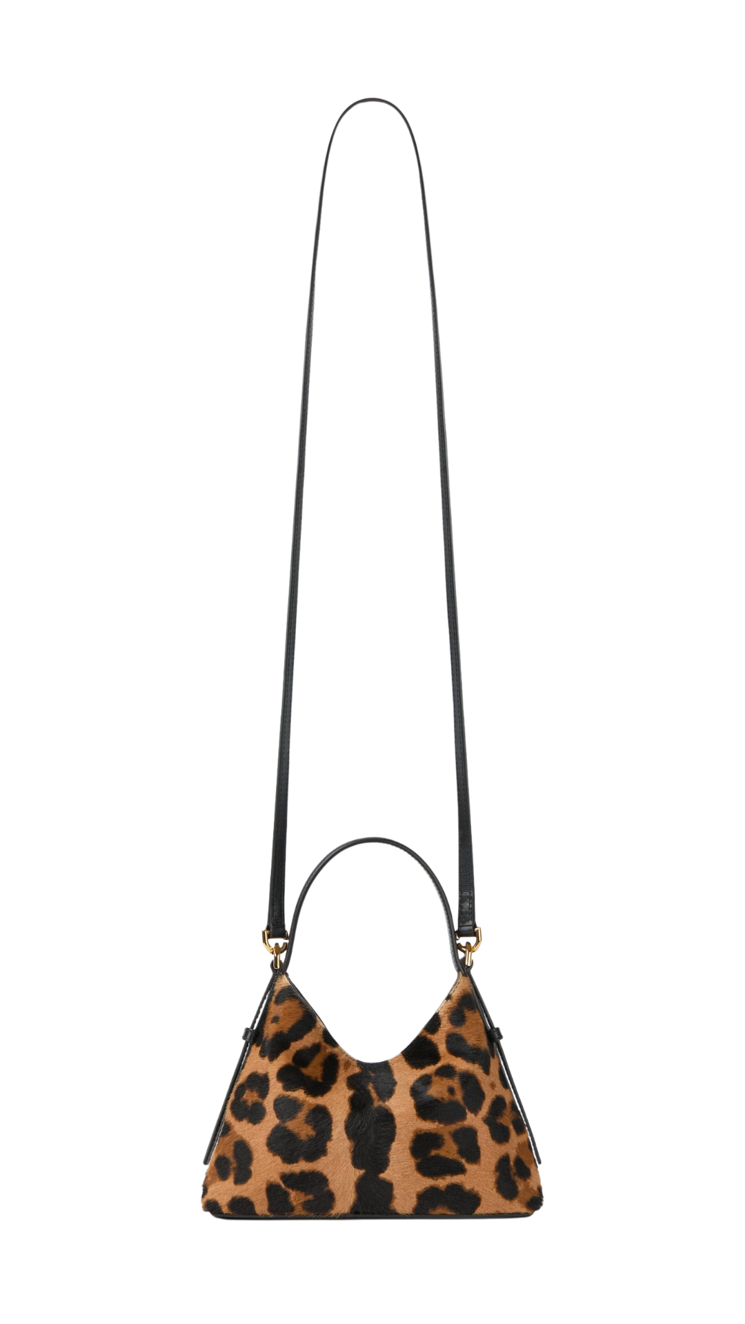 Nano Voyou Bag in Pony Effect Leather with Leopard Pattern