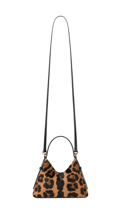 Nano Voyou Bag in Pony Effect Leather with Leopard Pattern